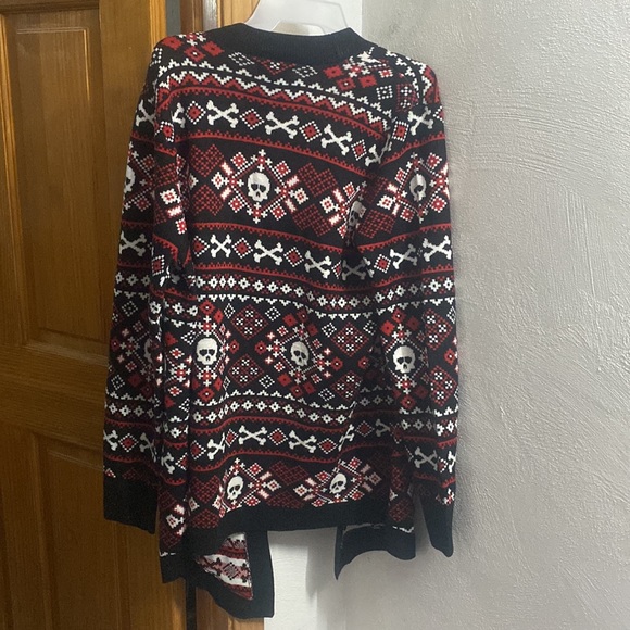 ☠️Sweater Cardigan XL+Halloween Tee L+ Mega stretch leggings - Picture 4 of 17